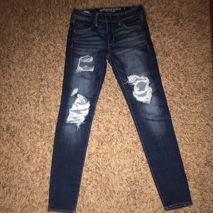 American Eagle Sapphire mist Jeggings size 6